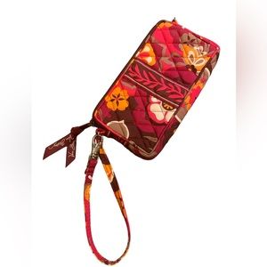 New Vera Bradley pink n burgundy floral wallet